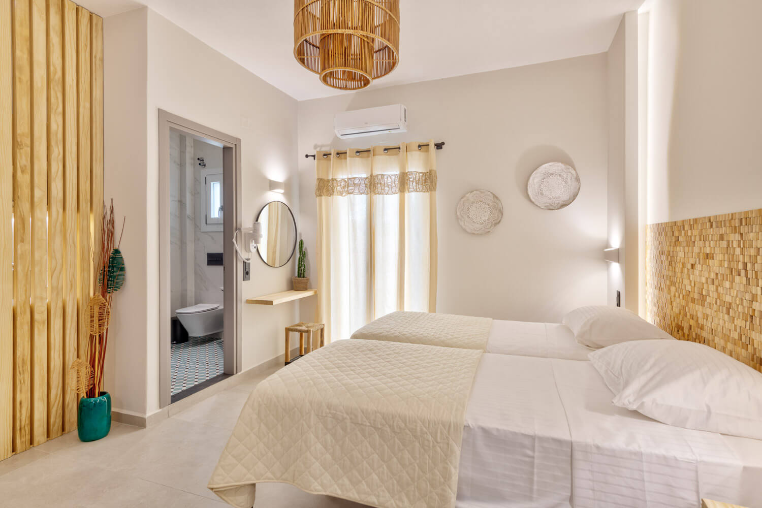 Boho style bedroom